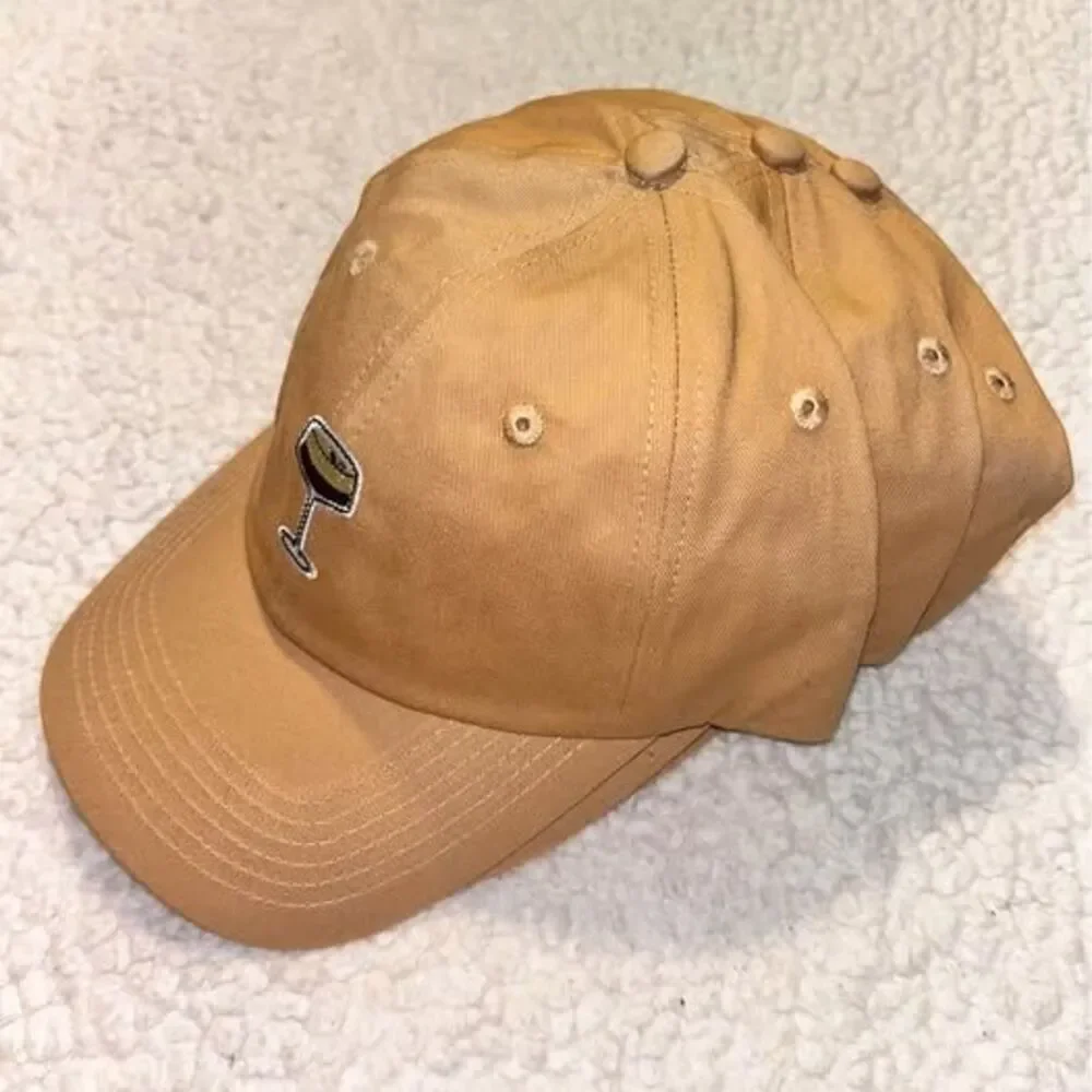 Official Absolut x Kahlúa Espresso Martini Embroidered Dad Hat - Khaki / Gold